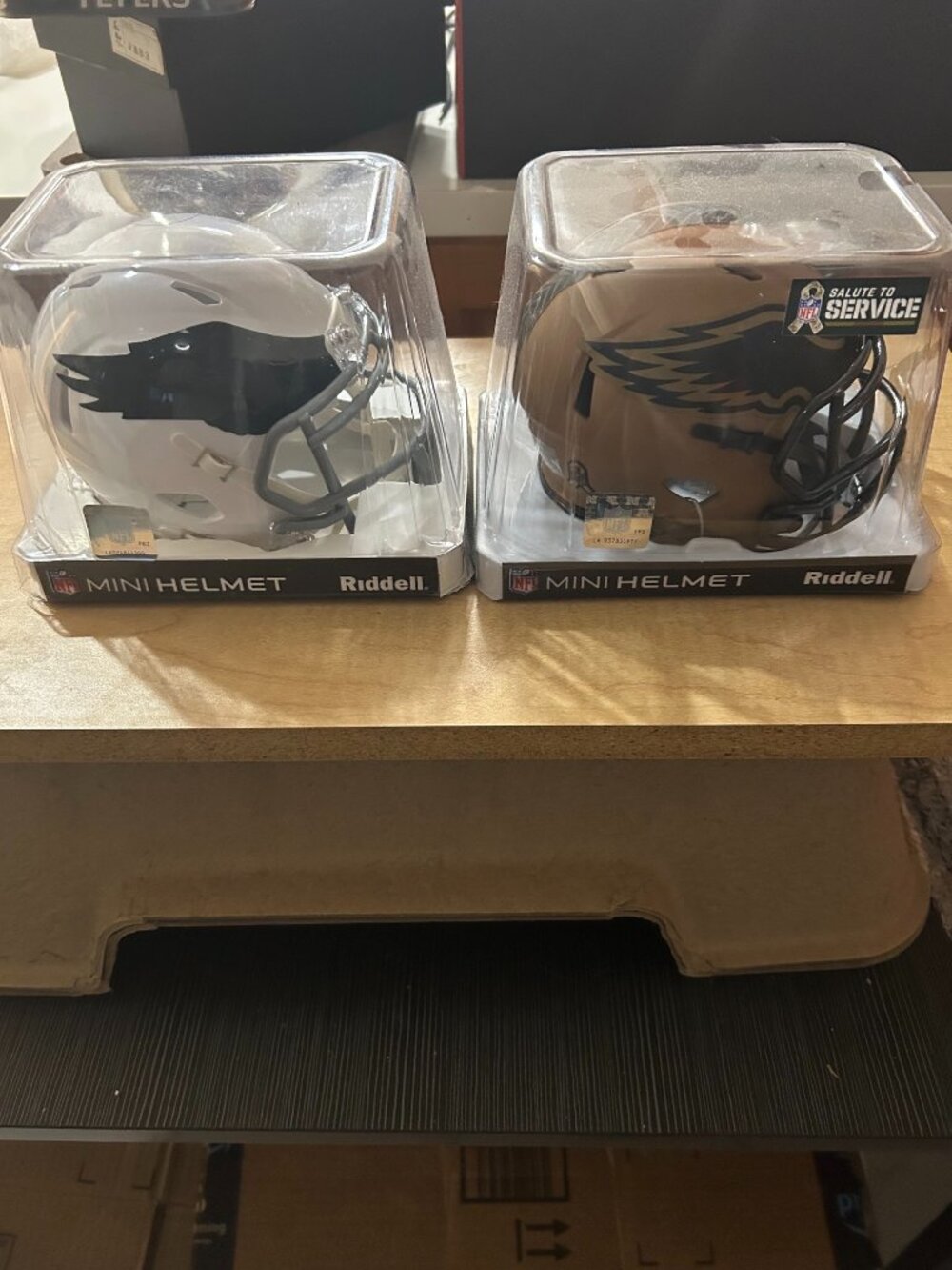 Philadelphia Eagles mini helmets